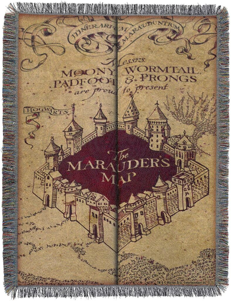 Maurauder's Map Throw
